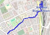 2018-02-10_Marsz_Bielsko - mapa trasy gps - marsz