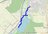OBW1 8km + SB 6x 100-100 + trucht 2km - mapa trasy gps - bieganie
