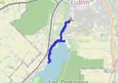 OBW1 6km + podbiegi 8x 100-100m + trucht 2km - mapa trasy gps - bieganie