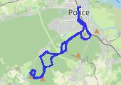 Trasa z dnia 2018-03-05 17:22 - mapa trasy gps - rower górski
