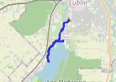 OBW1 6km + podbiegi 10x 100-100m + trucht 2km - mapa trasy gps - bieganie