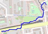Trasa z dnia 2018-03-08 19:40 - mapa trasy gps - marsz