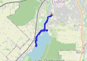 OBW1 6km + podbiegi 10x 100-100m + trucht 2km - mapa trasy gps - bieganie