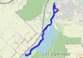 OBW1 4km + WT 4x 2km w tempie 5:05 + trucht 2km - mapa trasy gps - bieganie