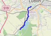 OBW1 5km + BNP 4+4+2+2 (5:40-5:20) + trucht 3km - mapa trasy gps - bieganie