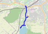 OBW1 8km + SB 2x 6x 100-100 + trucht 2km - mapa trasy gps - bieganie