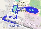 Trasa z dnia 2018-04-16 20:03 - mapa trasy gps - bieganie