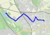 Trasa z dnia 2018-04-22 15:42 - mapa trasy gps - rower trekkingowy