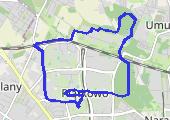 Trasa z dnia 2018-04-23 19:29 - mapa trasy gps - bieganie