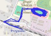 Trasa z dnia 2018-04-24 20:08 - mapa trasy gps - bieganie