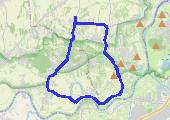 Rączna - Jeziorzany - Wołowice - Dąbrowa Szlachecka - Rączna - mapa trasy gps - bieganie