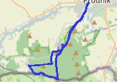Zajęcza Kępa, Dębowiec, Wróblik, Wieszczyna i Długota - mapa trasy gps - marsz