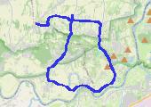 Rączna - Szafran - Jeziorzany - Wołowice - Dąbrowa Szlachecka - Rączna - mapa trasy gps - bieganie