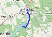 Karolinów - TM - mapa trasy gps - rower górski