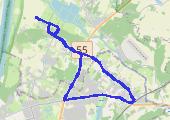 Trasa z dnia 2013-07-05 20:18 - mapa trasy gps - rower szosowy