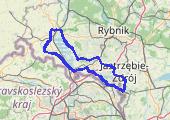 ŚLMR - mapa trasy gps - rower szosowy
