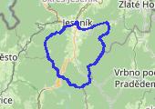 Jesenická Šedesátka - mapa trasy gps - marsz