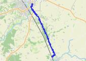 Trasa z dnia 2018-04-13 08:53 - mapa trasy gps - rower trekkingowy
