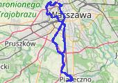 Rano i wieczorem - mapa trasy gps - rower szosowy