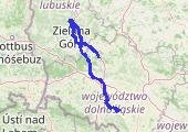 Trasa z dnia 2013-07-06 04:50 - mapa trasy gps - rower szosowy