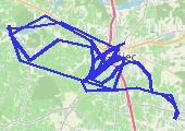 Trasa z dnia 2018-06-09 19:33 - mapa trasy gps - rower trekkingowy