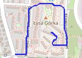 schłodzenie - mapa trasy gps - spacer