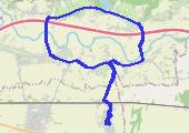 Trasa z dnia 2013-01-01 18:58 - mapa trasy gps - rower trekkingowy
