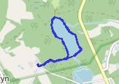 jezioro Głęboczek - mapa trasy gps - marsz