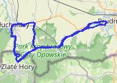 Jarnołtówek, Głuchołazy i Charbielin - mapa trasy gps - rower górski