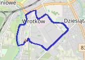 8km po mieście - mapa trasy gps - bieganie