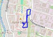 schłodzenie - mapa trasy gps - spacer