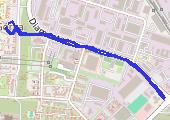 spacer - mapa trasy gps - spacer
