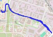 spacer - mapa trasy gps - spacer