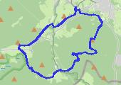 Zlatorudne Młyny, Rejvíz i Příčny Vrch - mapa trasy gps - marsz
