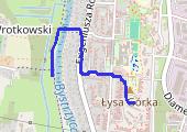 schłodzenie - mapa trasy gps - spacer