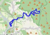 Turystyczna Kopalnia Nowa Ruda  - Przełęcz Woliborska - mapa trasy gps - marsz