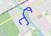 Bieg - mapa trasy gps - marsz