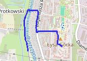 schłodzenie - mapa trasy gps - bieganie