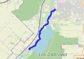 interwały 6x100m - mapa trasy gps - bieganie