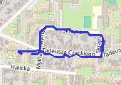 Trasa z dnia 2013-07-12 22:00 - mapa trasy gps - marsz