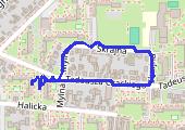Trasa z dnia 2013-07-12 22:01 - mapa trasy gps - marsz
