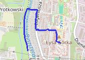 schłodzenie - mapa trasy gps - spacer