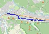 Do pracy - mapa trasy gps - spacer