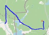 ze Świętna - mapa trasy gps - rower trekkingowy