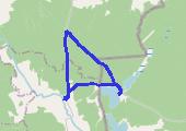 Wilcze - mapa trasy gps - rower trekkingowy