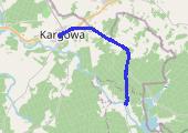 Kargowa - mapa trasy gps - rower trekkingowy