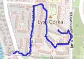 schłodzenie - mapa trasy gps - spacer