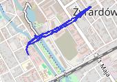 T - mapa trasy gps - marsz