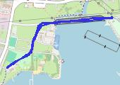 rozgrzewka przed I Dychą do Maratonu - mapa trasy gps - bieganie
