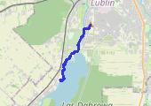 przebieżki 6x 10s + trucht - mapa trasy gps - bieganie